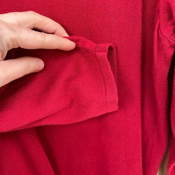 J. jill red sweater size large - Picture 4 of 5